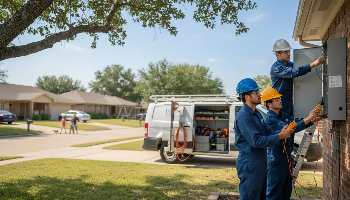 Certified electrician providing emergency electrical services in La Luz, NM